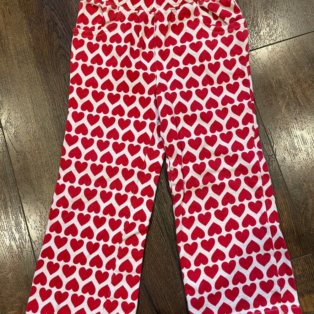 GYMBOREE SWEET Heart Line Valentine Pants Size 3T